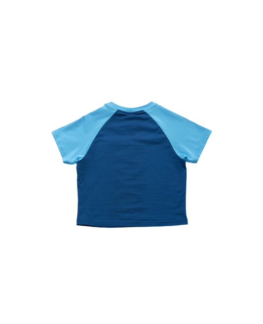 604 BABY RAGLAN TEE (BLUE)