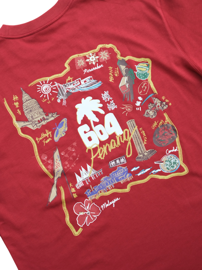 604 SOUVENIR TEE (MAROON)