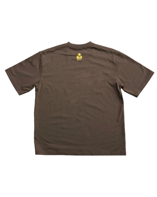 BETTER WITH 604 SCRIPT TEE (BROWN)