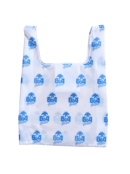 604 PACKABLE TOTE BAG (WHITE)