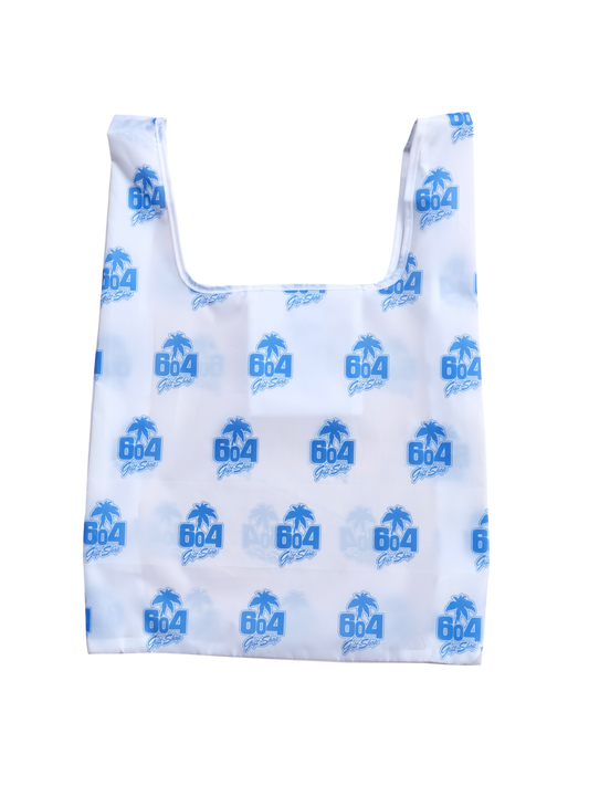 604 PACKABLE TOTE BAG (WHITE)