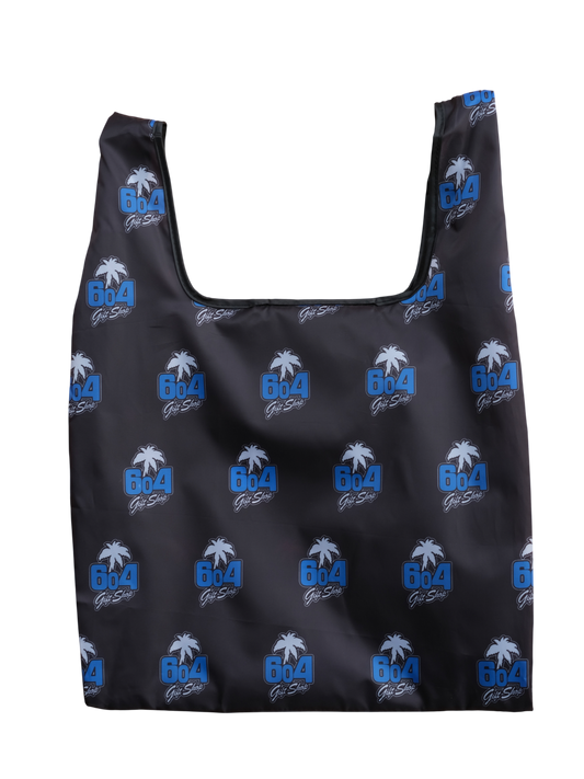 604 PACKABLE TOTE BAG (BLACK)