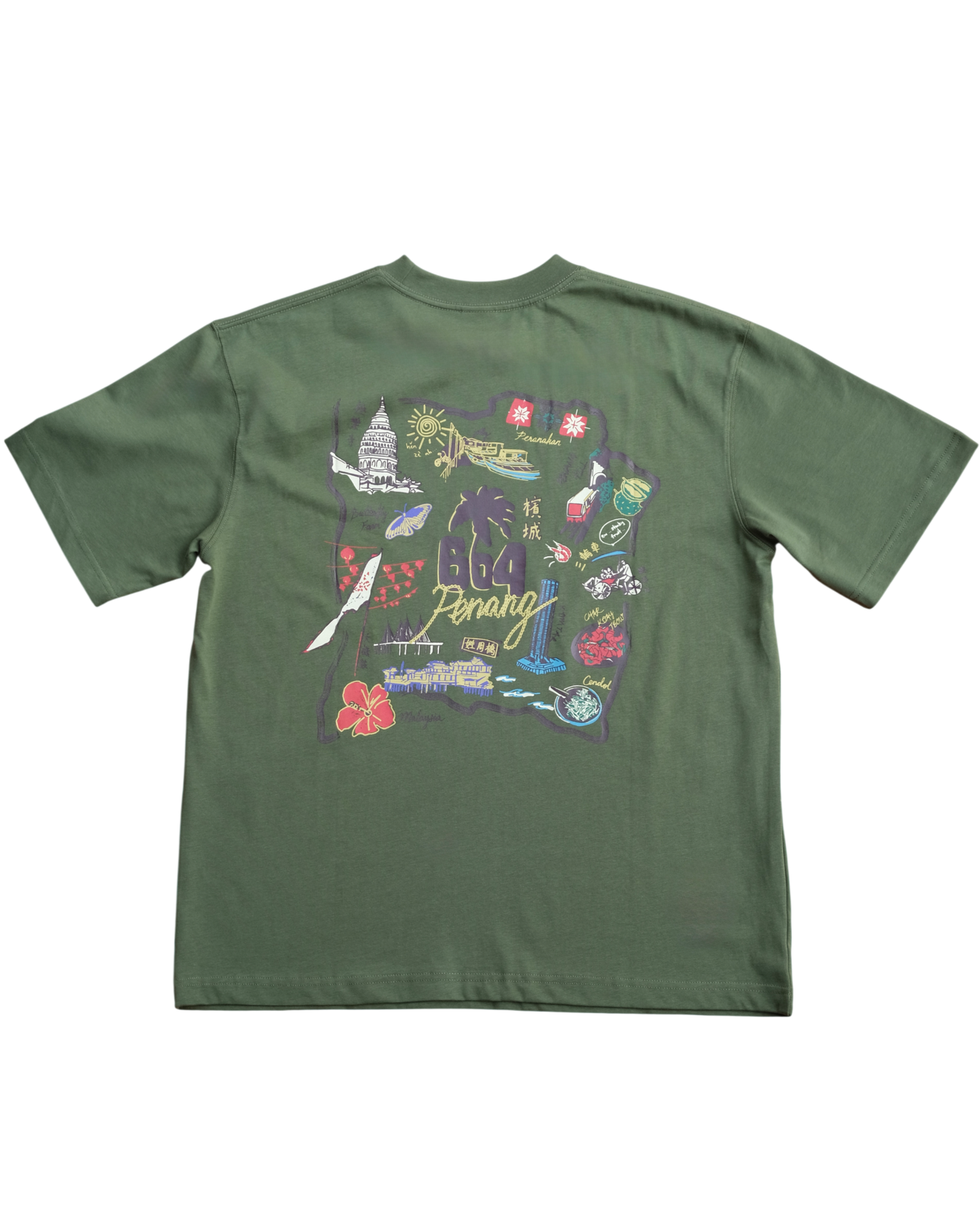 604 SOUVENIR TEE (OLIVE GREEN)