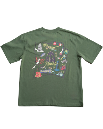 604 SOUVENIR TEE (OLIVE GREEN)