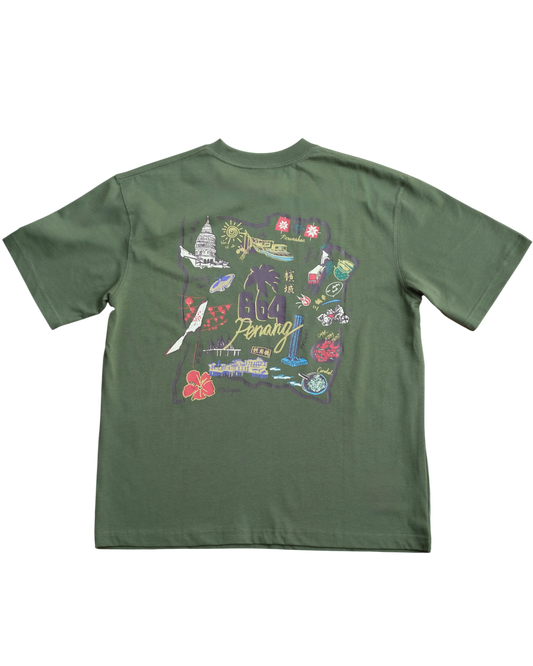 604 SOUVENIR TEE (OLIVE GREEN)