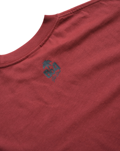 BETTER WITH 604 SCRIPT TEE (MAROON)