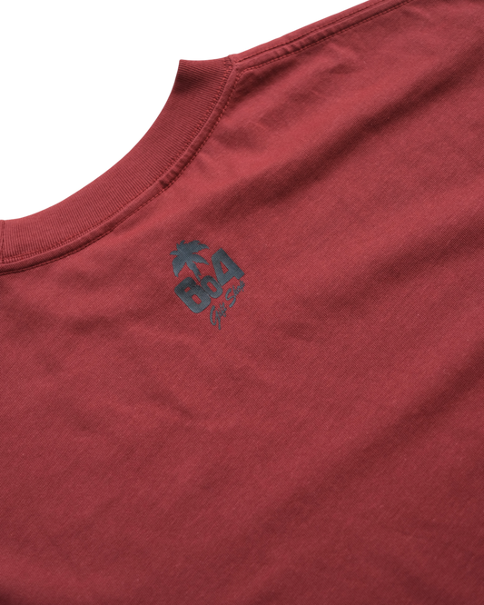 BETTER WITH 604 SCRIPT TEE (MAROON)