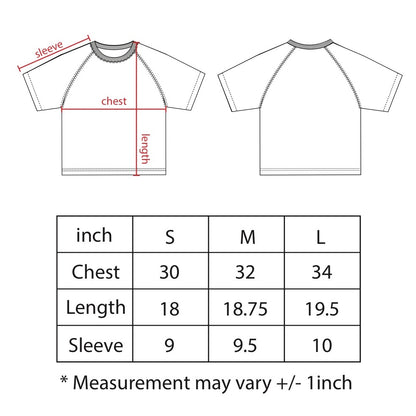 604 BABY RAGLAN TEE (RED)