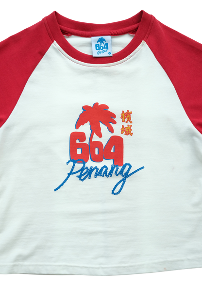 604 BABY RAGLAN TEE (RED)