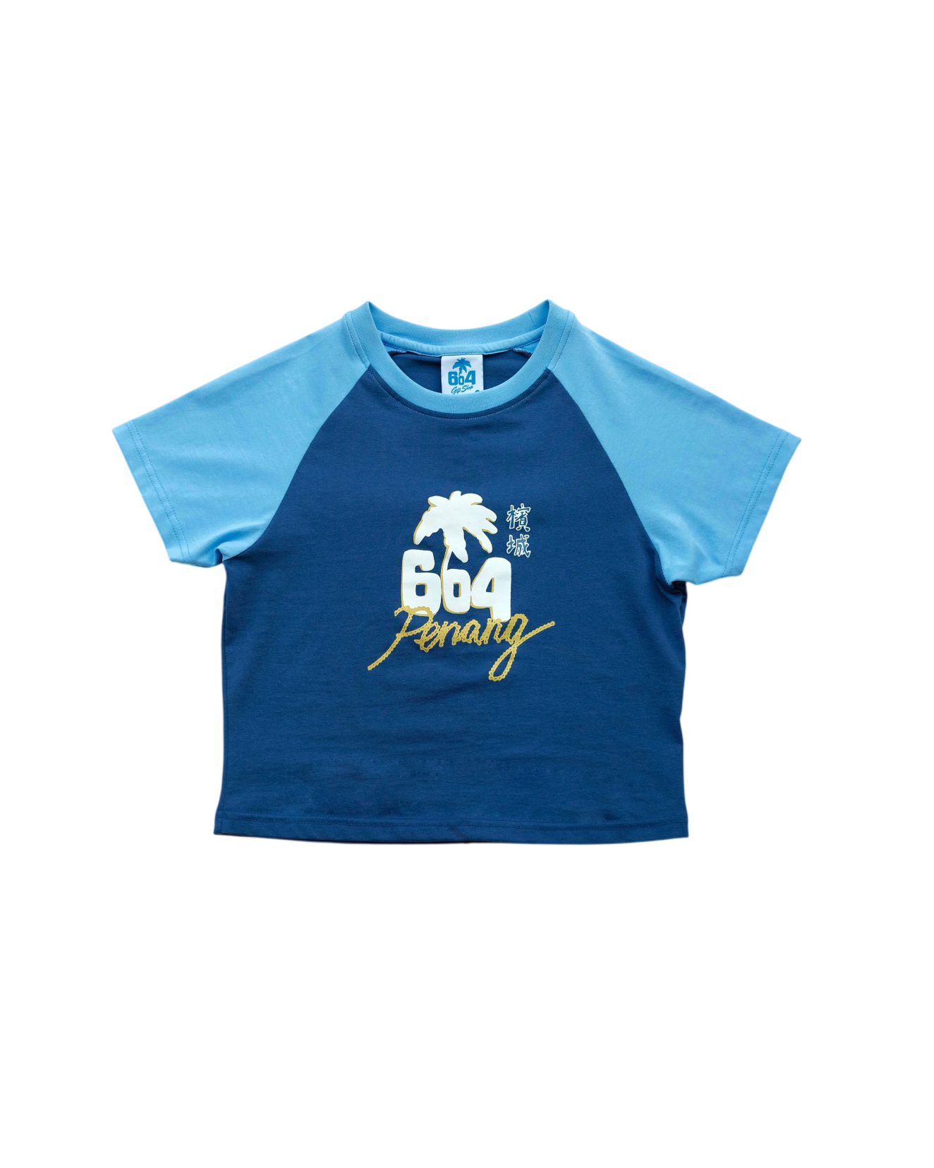 604 BABY RAGLAN TEE (BLUE)
