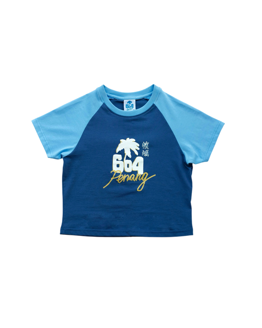 604 BABY RAGLAN TEE (BLUE)
