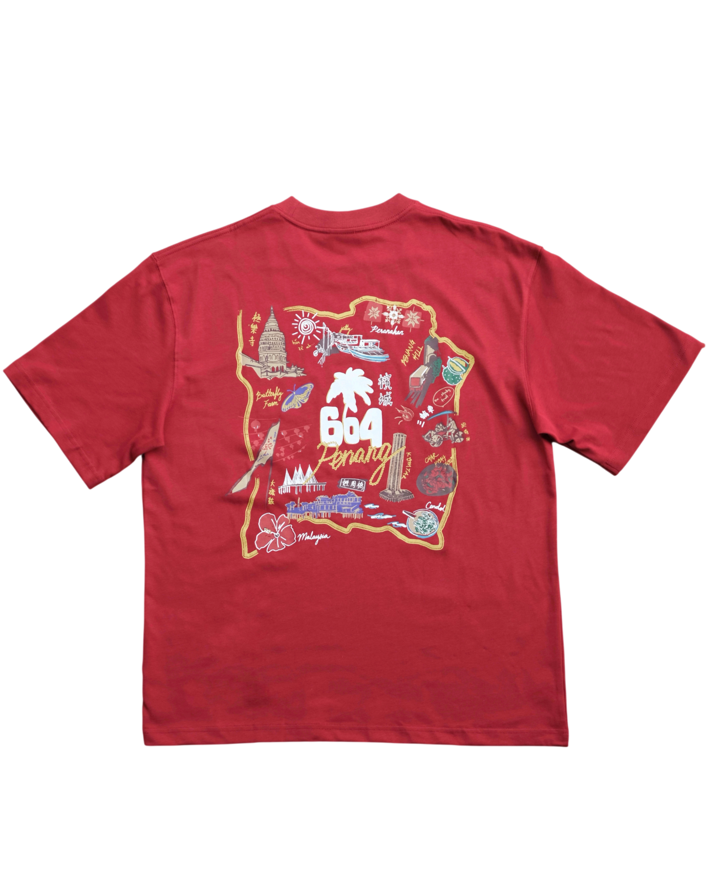 604 SOUVENIR TEE (MAROON)