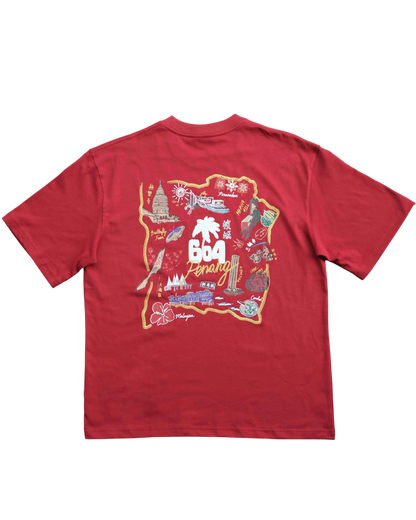 604 SOUVENIR TEE (MAROON)