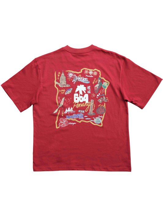 604 SOUVENIR TEE (MAROON)